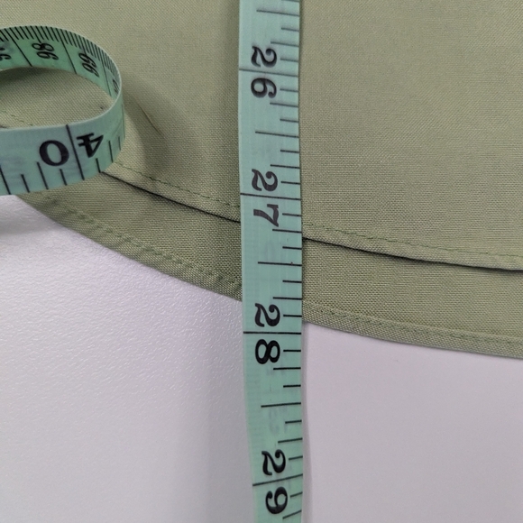 LL Bean Shirt Wrinkle‎ Resistant Pistachio Green Button Front Women's L - Picture 7 of 12